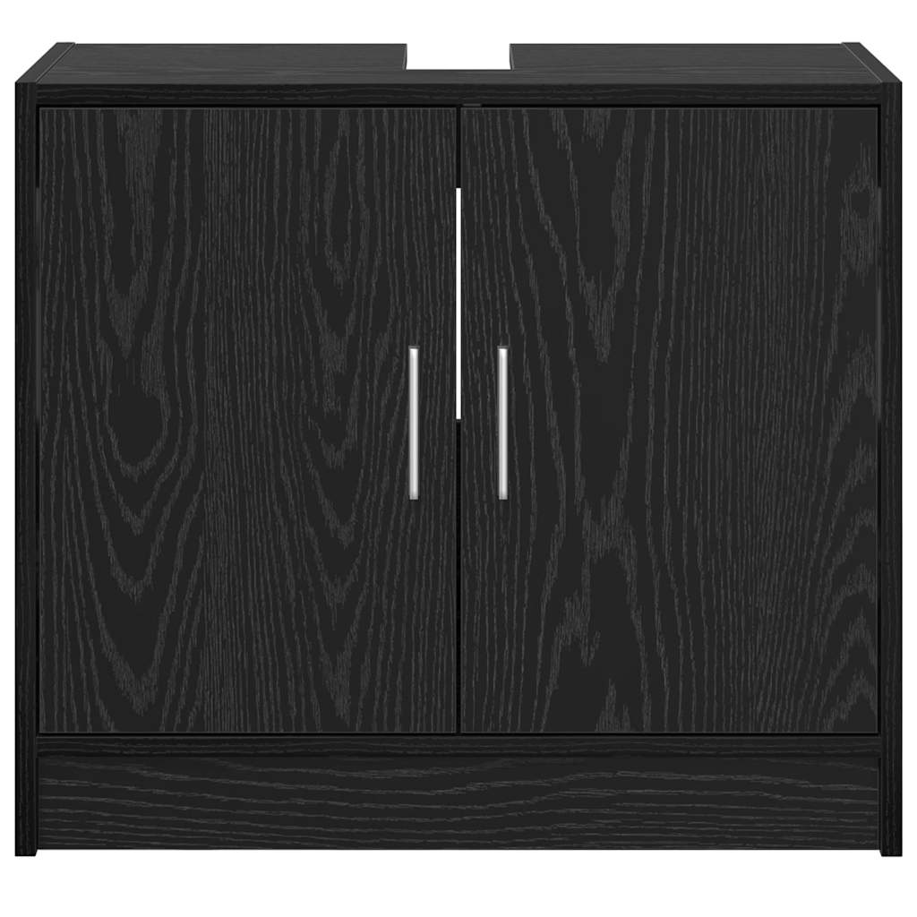 Bathroom Cabinet Black Oak 63 x 29 x 55 cm Engineered wood
