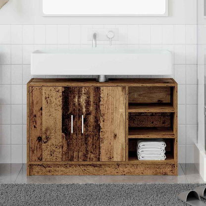 Bathroom Cabinet Old Wood 90 x 29 x 55 cm Engineered wood