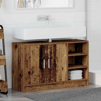 Bathroom Cabinet Old Wood 90 x 29 x 55 cm Engineered wood