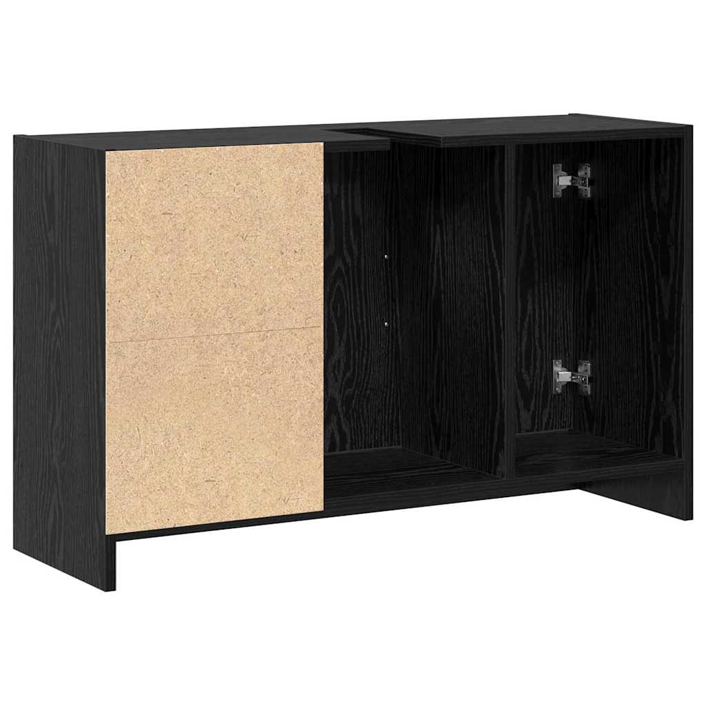 Bathroom Cabinet Black Oak 90 x 29 x 55 cm Engineered wood