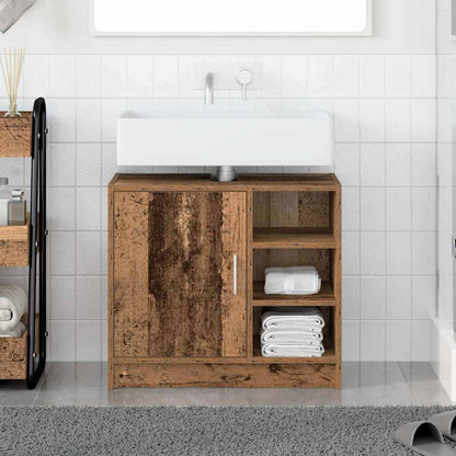 Bathroom Cabinet Old Wood 63 x 29 x 55 cm Engineered wood