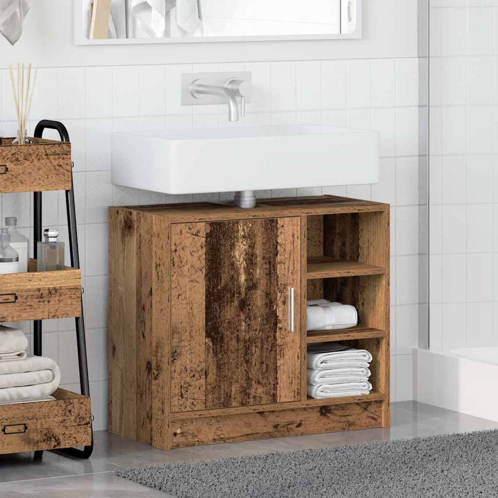 Bathroom Cabinet Old Wood 63 x 29 x 55 cm Engineered wood