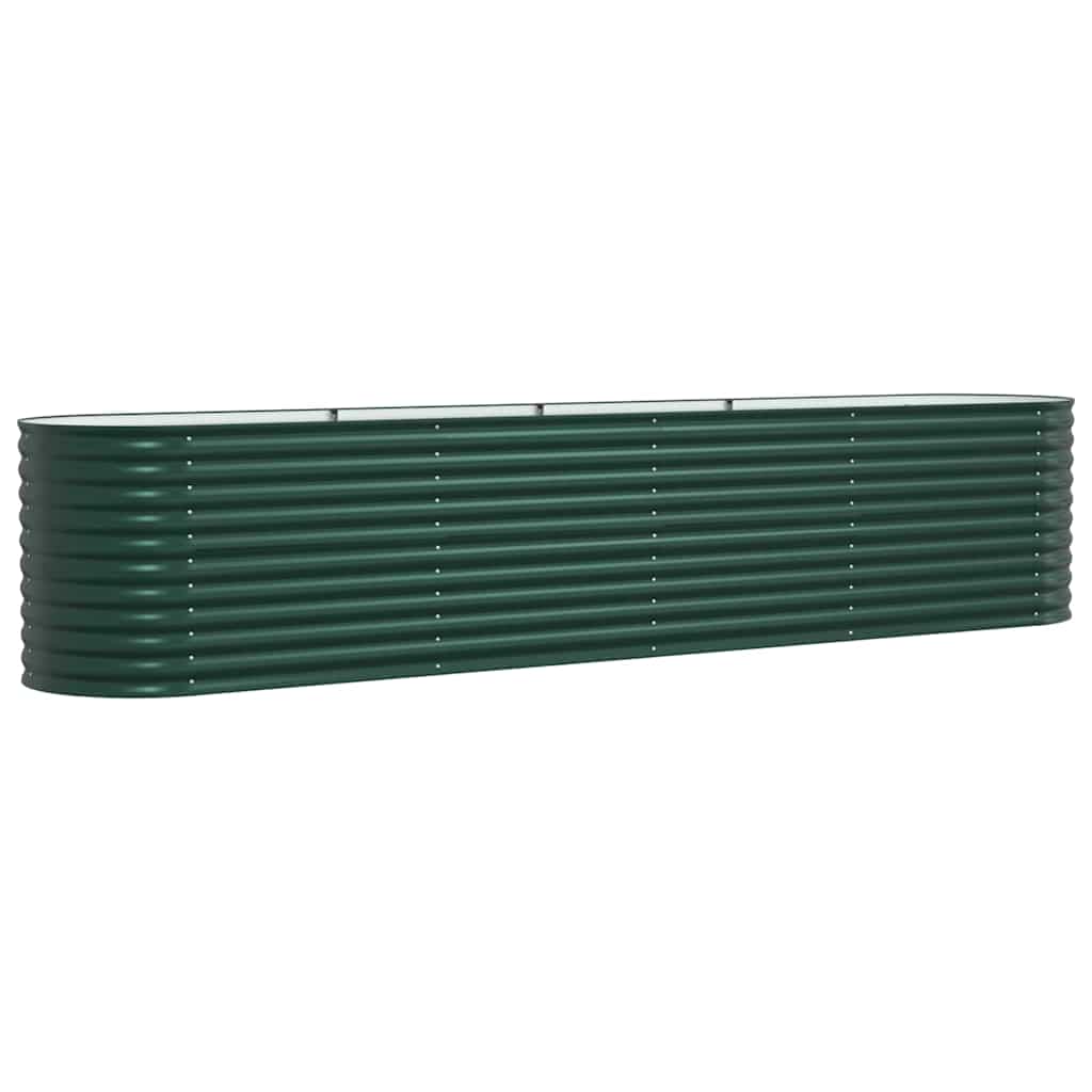 Garden Raised Bed Green 400 x 80 x 81 cm Steel