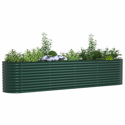 Garden Raised Bed Green 400 x 80 x 81 cm Steel