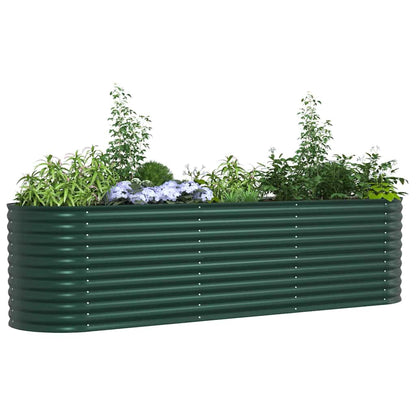 Garden Raised Bed Green 320 x 80 x 81 cm Steel
