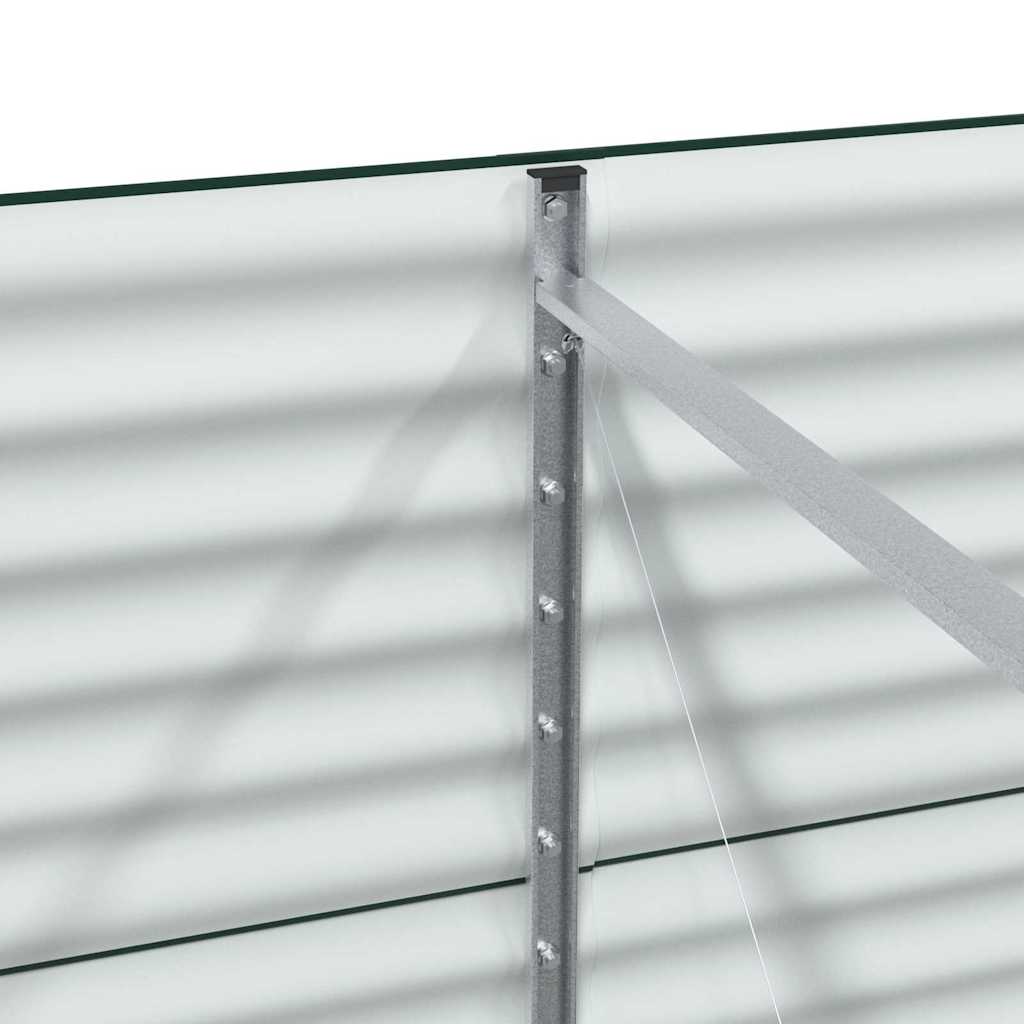 Garden Raised Bed Green 240 x 80 x 81 cm Steel