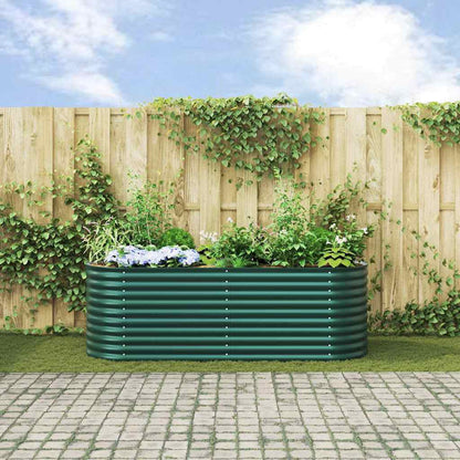 Garden Raised Bed Green 240 x 80 x 81 cm Steel