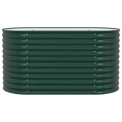 Garden Raised Bed Green 160 x 80 x 81 cm Steel