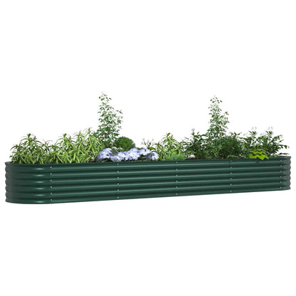 Garden Raised Bed Green 400 x 80 x 44 cm Steel