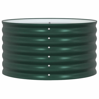 Garden Raised Bed Green 80 x 80 x 44 cm Steel