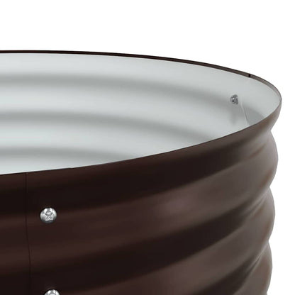 Garden Raised Bed Brown 400 x 80 x 81 cm Steel