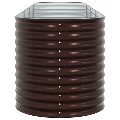 Garden Raised Bed Brown 400 x 80 x 81 cm Steel