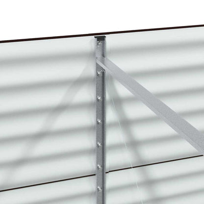 Garden Raised Bed Brown 320 x 80 x 81 cm Steel