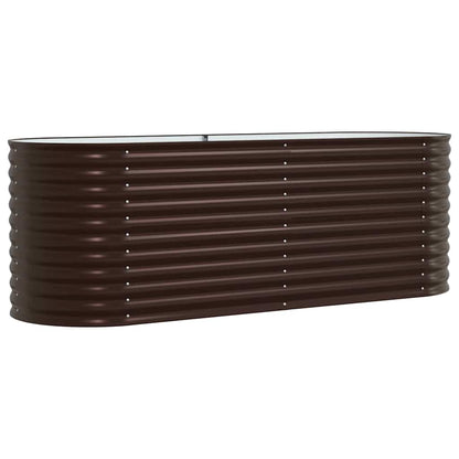 Garden Raised Bed Brown 240 x 80 x 81 cm Steel