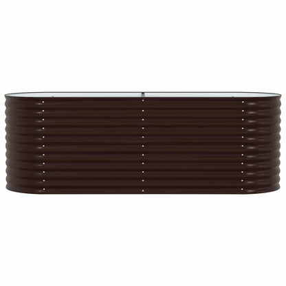 Garden Raised Bed Brown 240 x 80 x 81 cm Steel