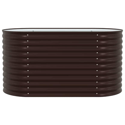 Garden Raised Bed Brown 160 x 80 x 81 cm Steel