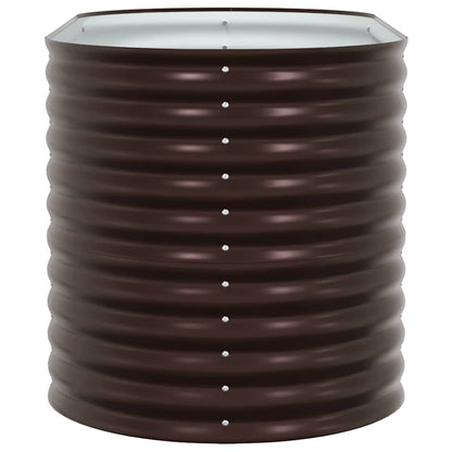 Garden Raised Bed Brown 160 x 80 x 81 cm Steel