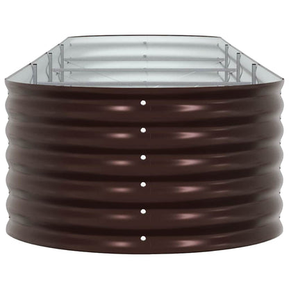 Garden Raised Bed Brown 400 x 80 x 44 cm Steel