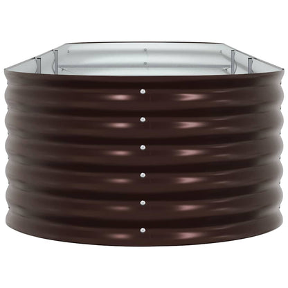 Garden Raised Bed Brown 320 x 80 x 44 cm Steel