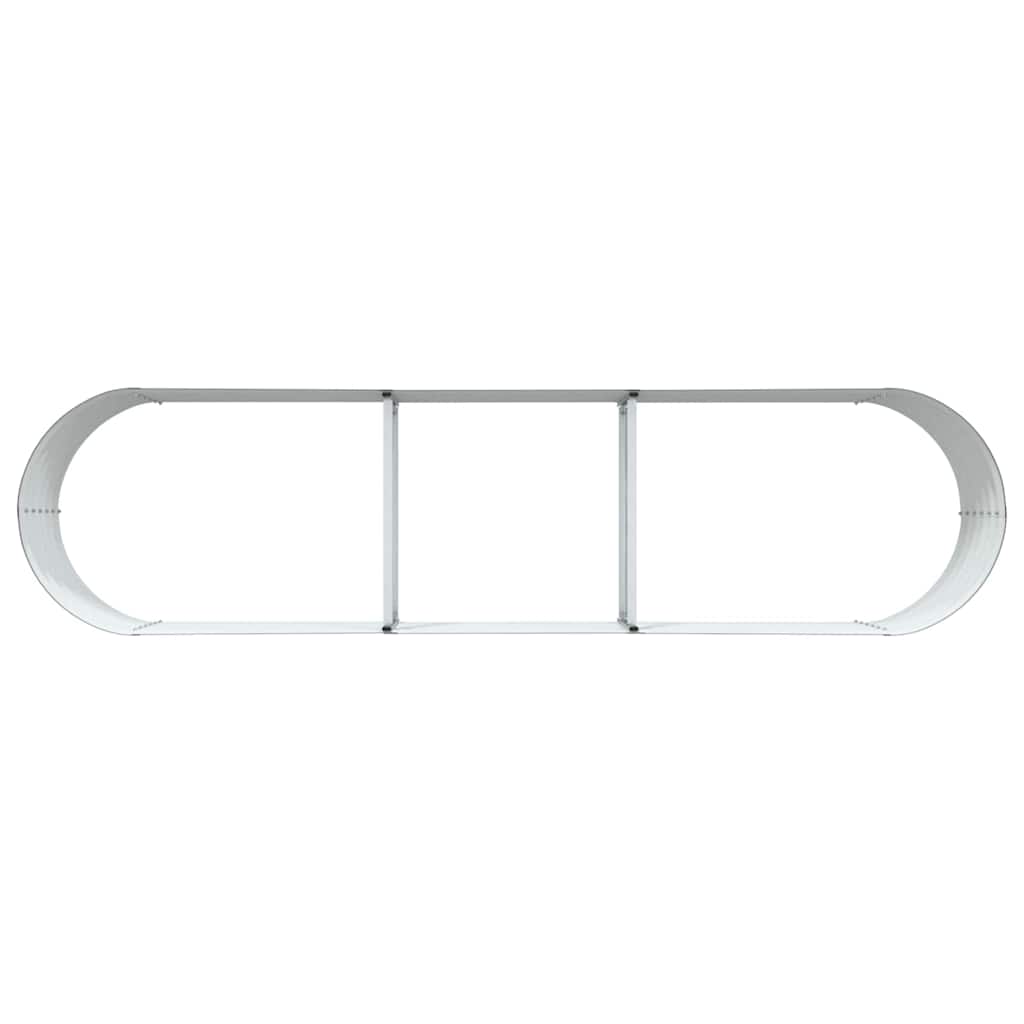 Garden Raised Bed Brown 320 x 80 x 44 cm Steel