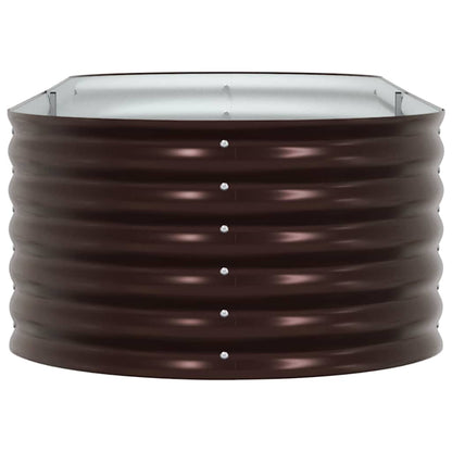 Garden Raised Bed Brown 240 x 80 x 44 cm Steel