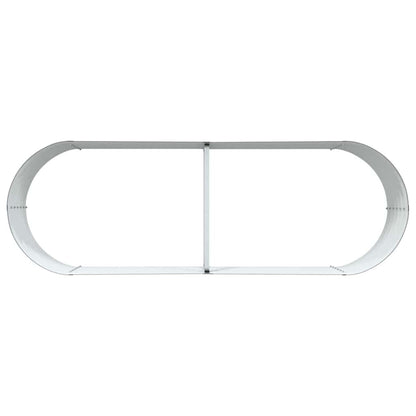 Garden Raised Bed Brown 240 x 80 x 44 cm Steel