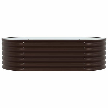Garden Raised Bed Brown 160 x 80 x 44 cm Steel