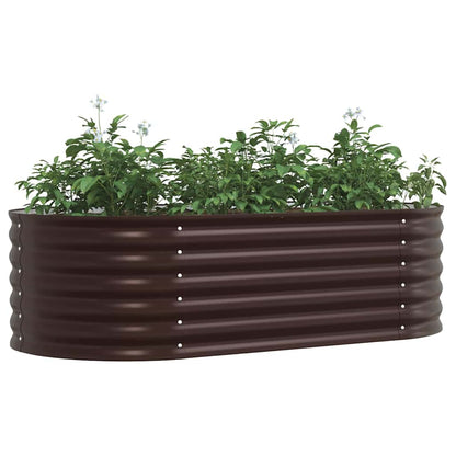 Garden Raised Bed Brown 160 x 80 x 44 cm Steel