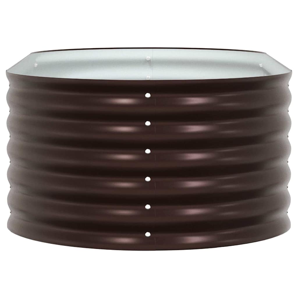 Garden Raised Bed Brown 160 x 80 x 44 cm Steel