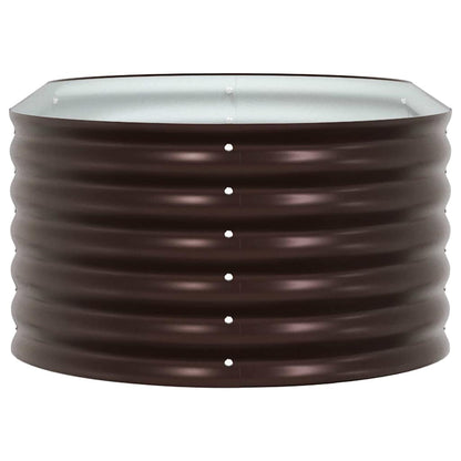 Garden Raised Bed Brown 160 x 80 x 44 cm Steel