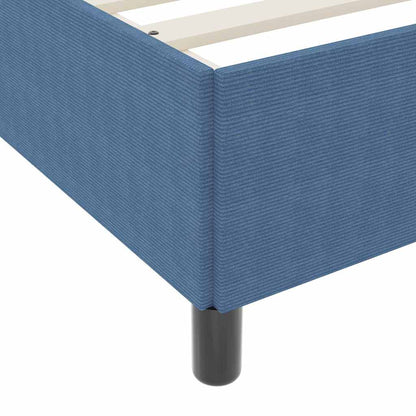 Bed Frame Blue 80 x 200 cm Corduroy fabric