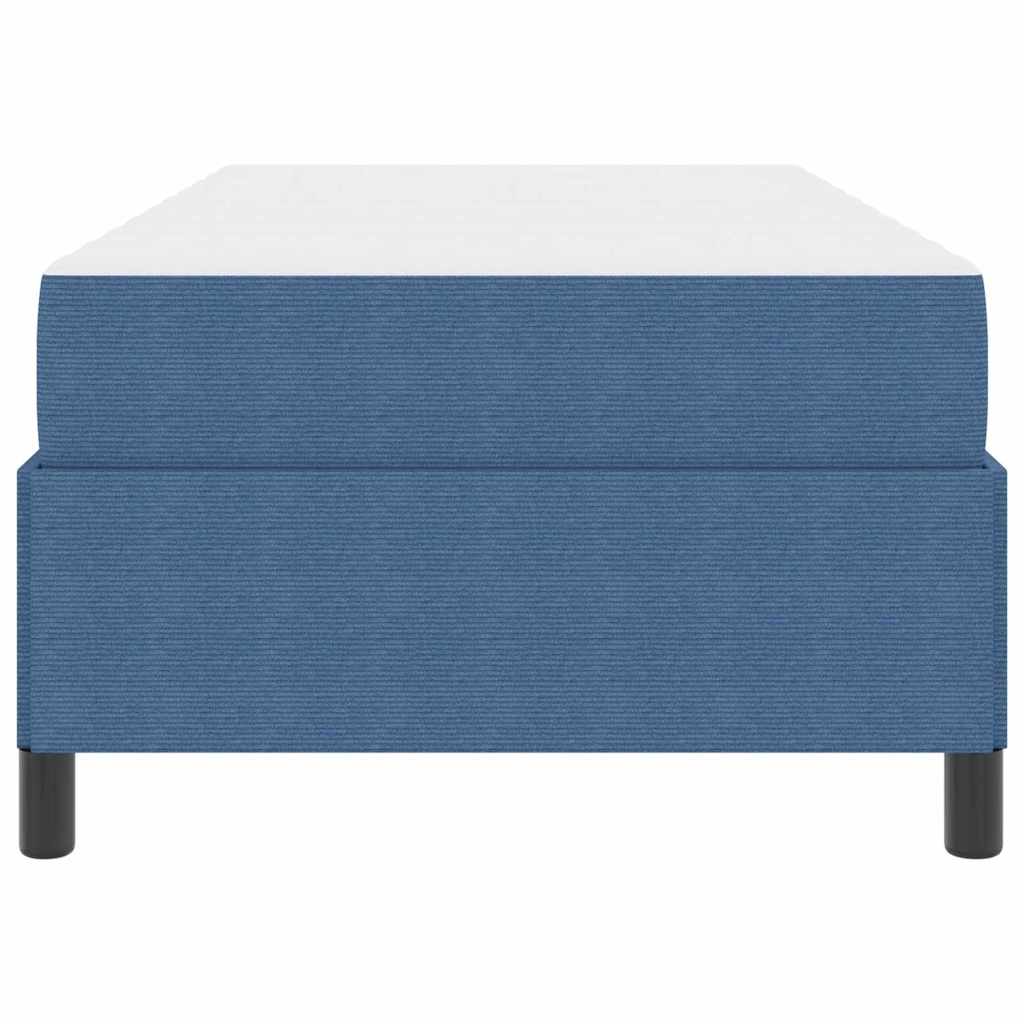 Bed Frame Blue 80 x 200 cm Corduroy fabric