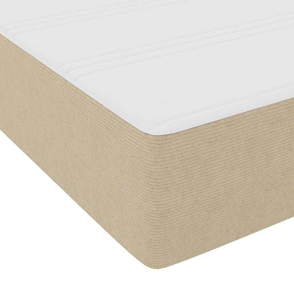 Bed Frame Light green grey 90 x 200 cm Corduroy fabric