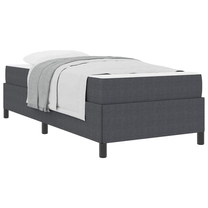 Bed Frame Dark grey 100 x 200 cm Corduroy fabric