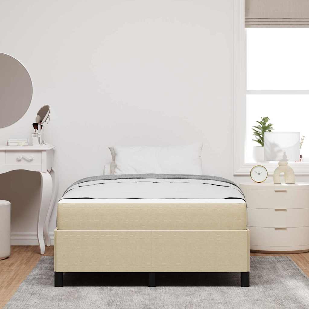 Bed Frame Light green grey 120 x 200 cm Corduroy fabric