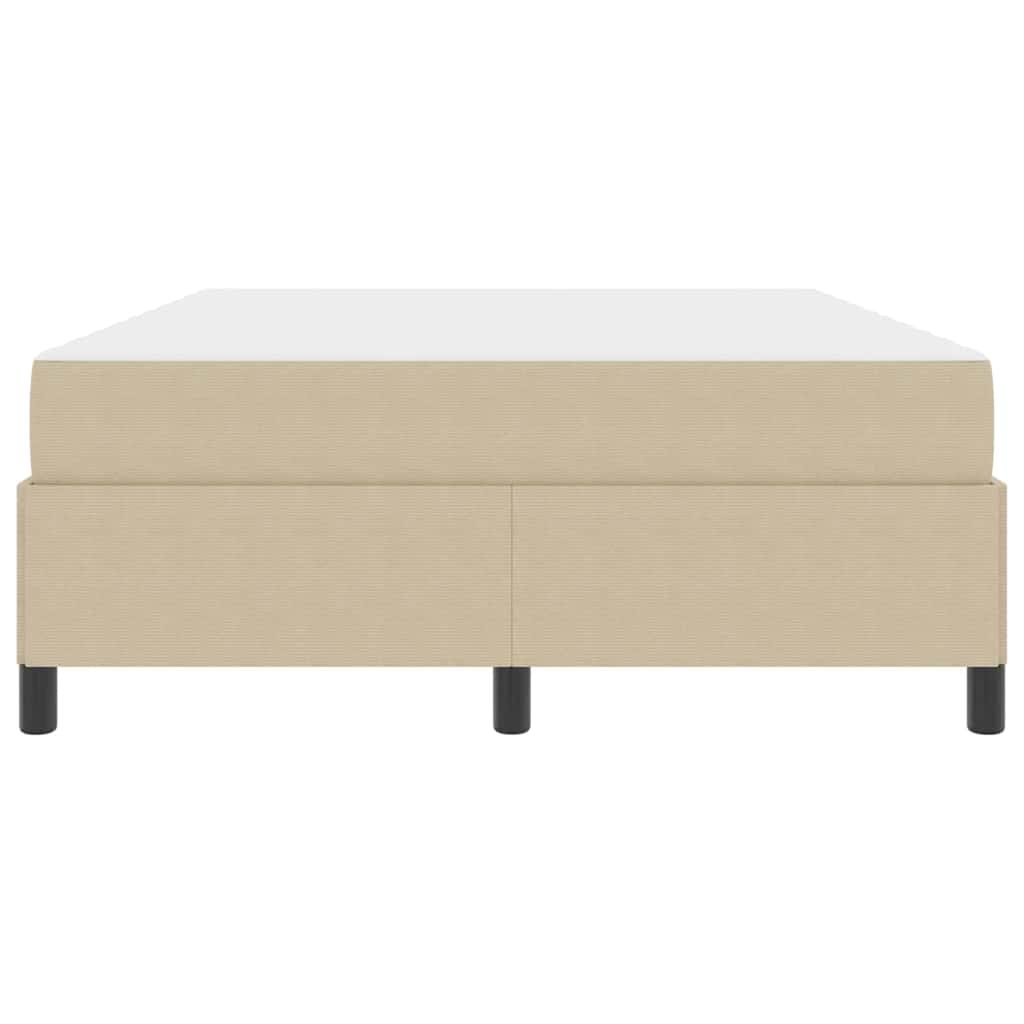 Bed Frame Light green grey 140 x 190 cm Corduroy fabric