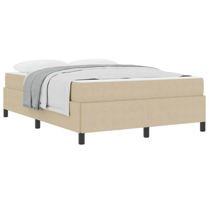 Bed Frame Light green grey 140 x 190 cm Corduroy fabric