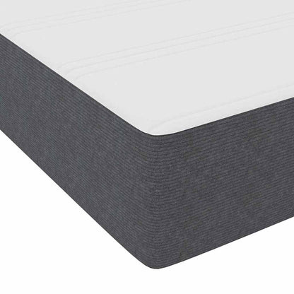 Bed Frame Dark grey 140 x 200 cm Corduroy fabric