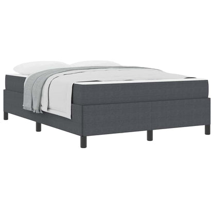 Bed Frame Dark grey 140 x 200 cm Corduroy fabric