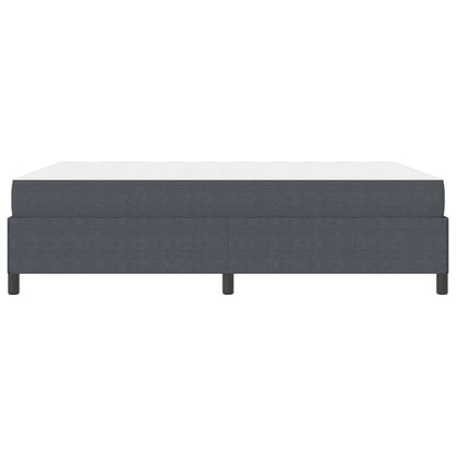 Bed Frame Dark grey 140 x 200 cm Corduroy fabric