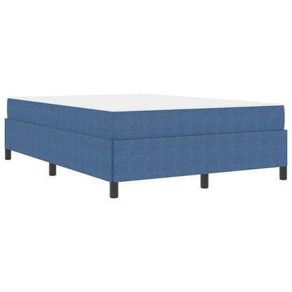 Bed Frame Blue 140 x 200 cm Corduroy fabric
