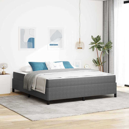 Bed Frame Light grey 180 x 200 cm Corduroy fabric