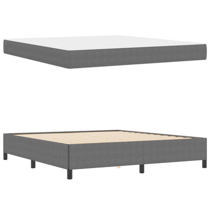 Bed Frame Light grey 180 x 200 cm Corduroy fabric