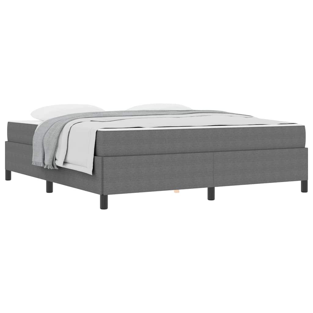 Bed Frame Light grey 180 x 200 cm Corduroy fabric