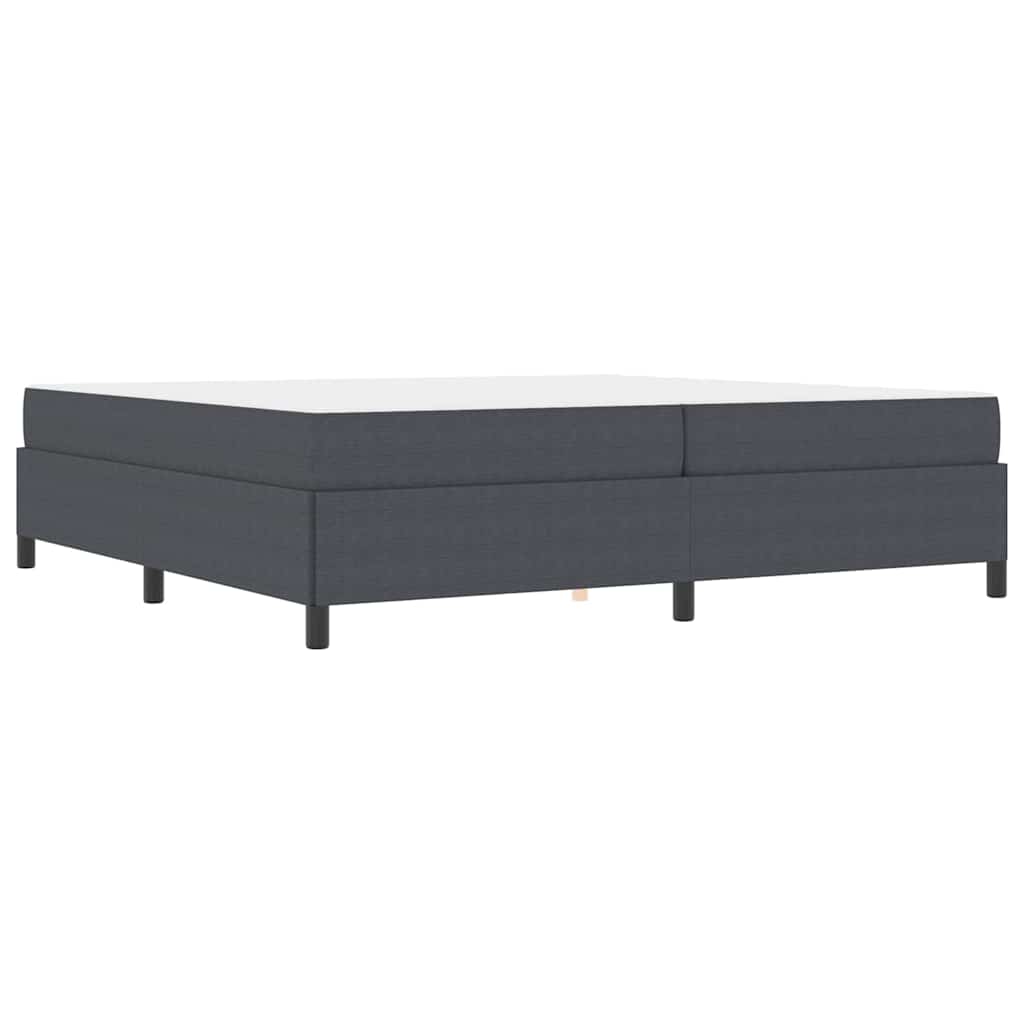 Bed Frame Dark grey 200 x 200 cm Corduroy fabric