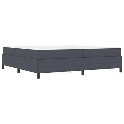 Bed Frame Dark grey 200 x 200 cm Corduroy fabric