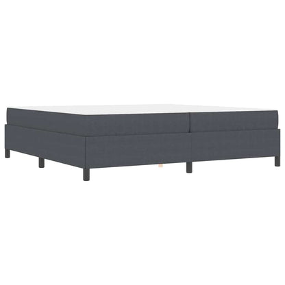 Bed Frame Dark grey 200 x 200 cm Corduroy fabric