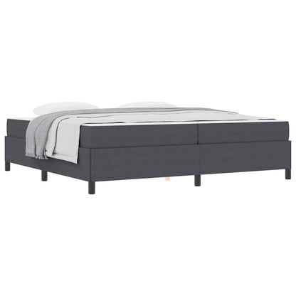 Bed Frame Dark grey 200 x 200 cm Corduroy fabric
