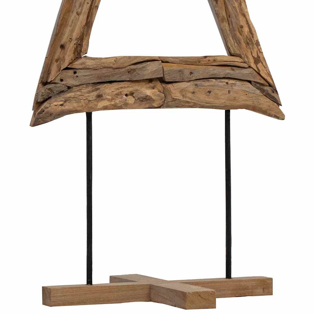 Christmas Tree with Stand Brown 90 cm Solid teak wood