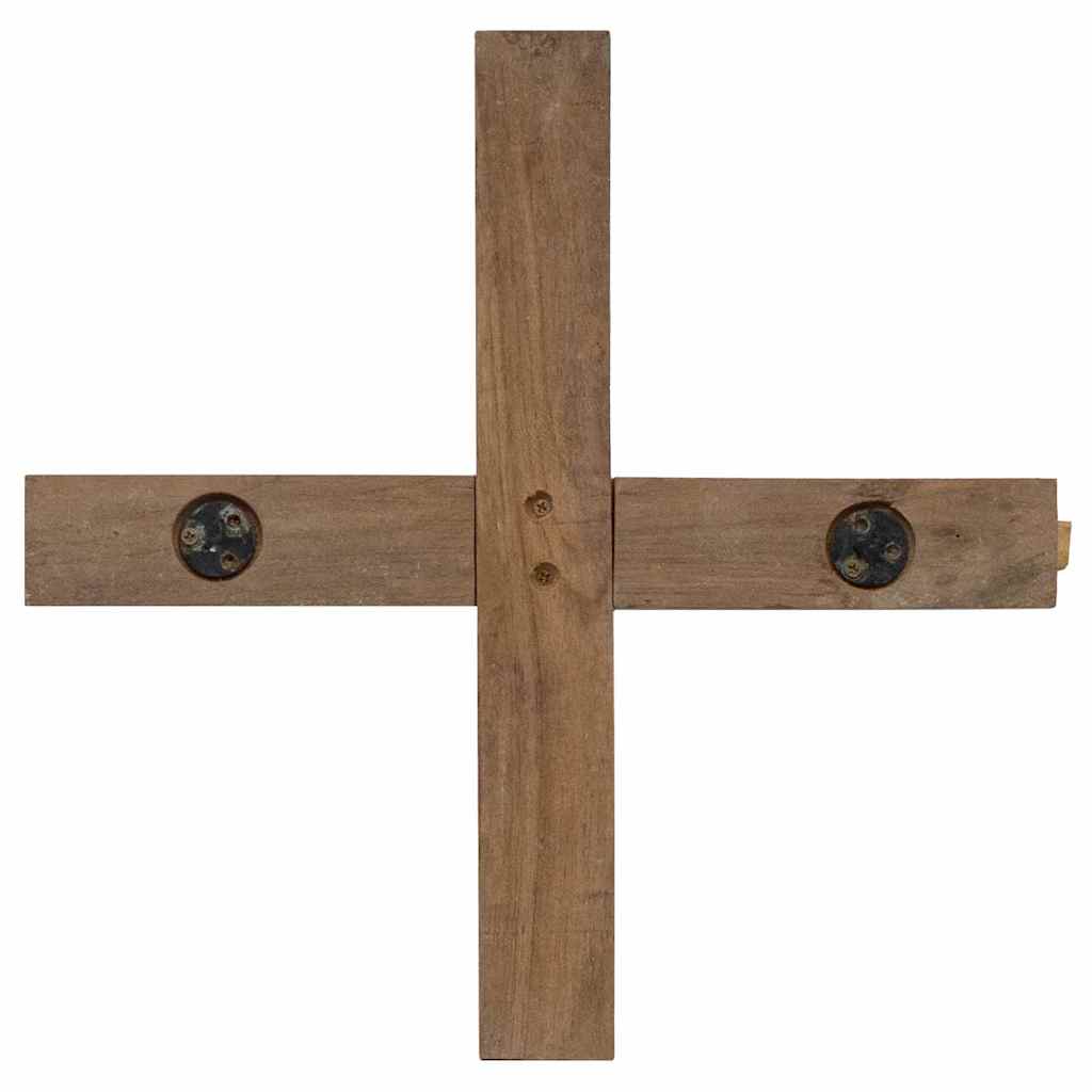 Christmas Tree with Stand Brown 90 cm Solid teak wood